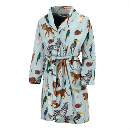 Safari Animal Print Design LKS306 Men Bathrobe