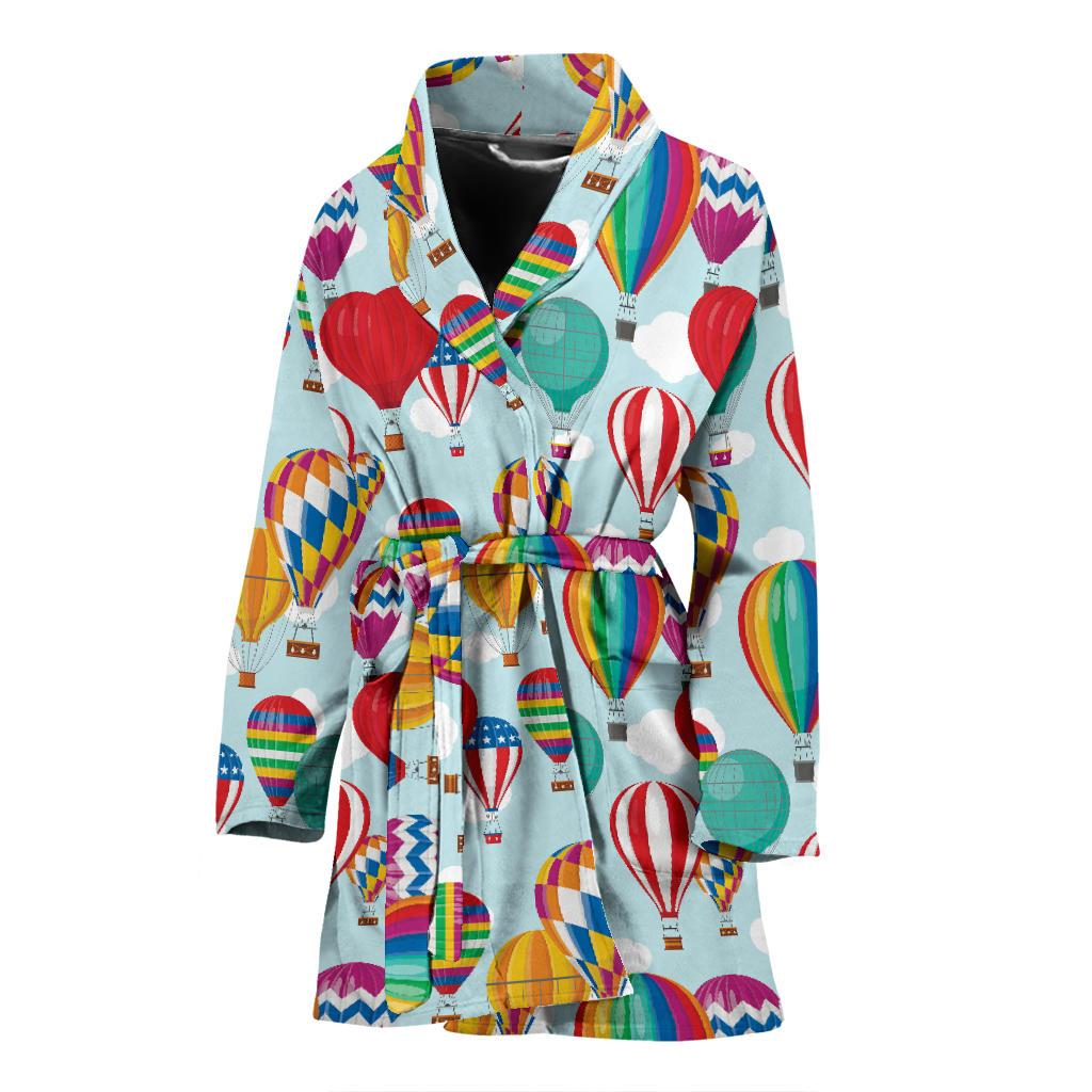 Ballon Pattern Print Design 07 Women Bathrobe