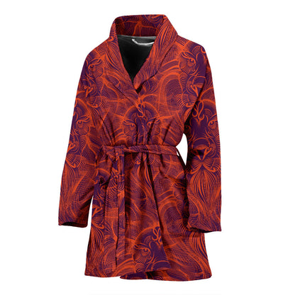 Leo Pattern Print Design 01 Women Bathrobe