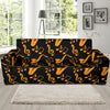 Saxophone Pattern Print Design 02 Sofa Slipcover