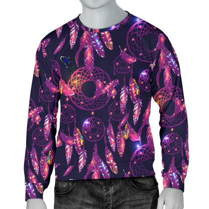 Dream catcher neon Men Long Sleeve Sweatshirt
