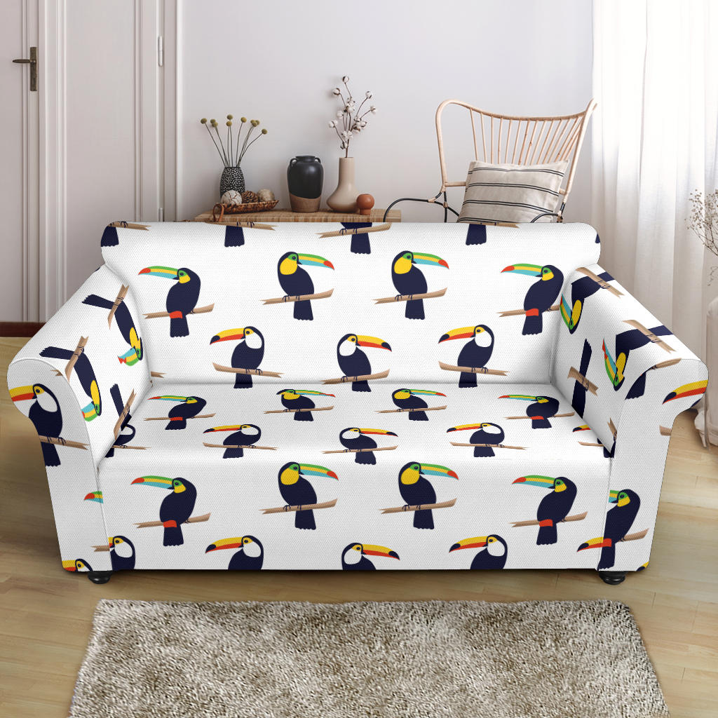 Toucan Print Design LKS305 Loveseat Couch Slipcover