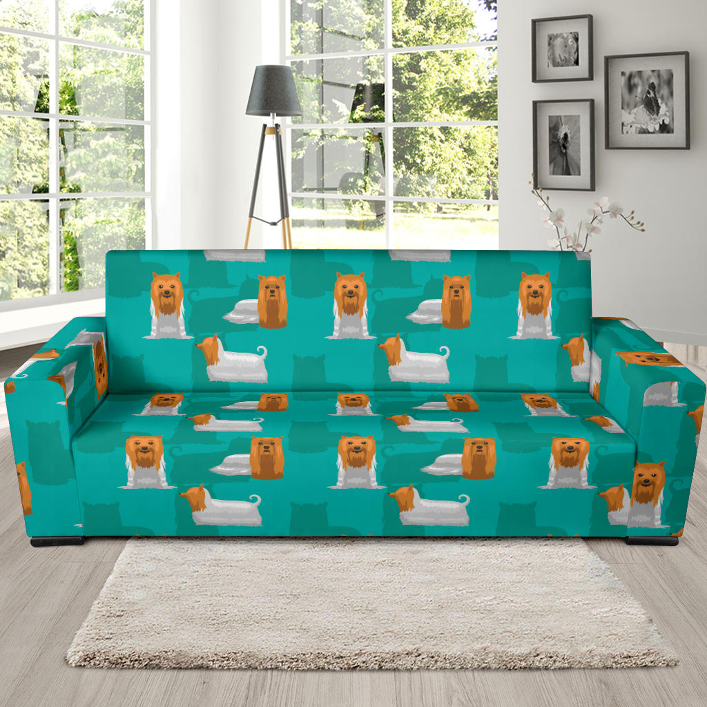 Silky Terriers Print Design LKS301 Sofa Slipcover