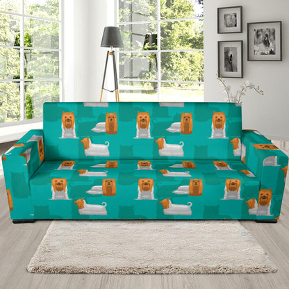 Silky Terriers Print Design LKS301 Sofa Slipcover