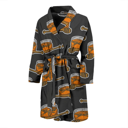 Honey Bee Print Design LKS305 Men Bathrobe