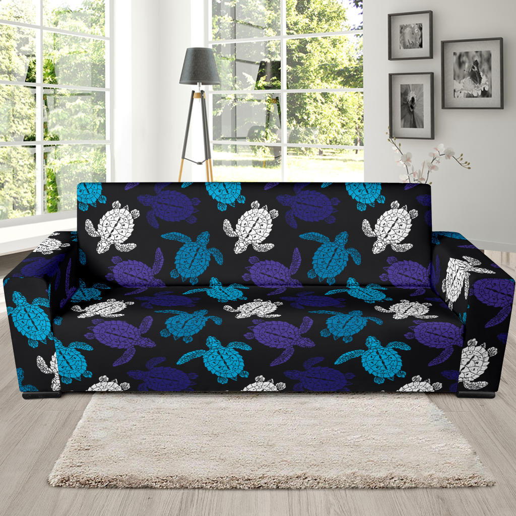 Sea Turtle Print Design LKS306 Sofa Slipcover