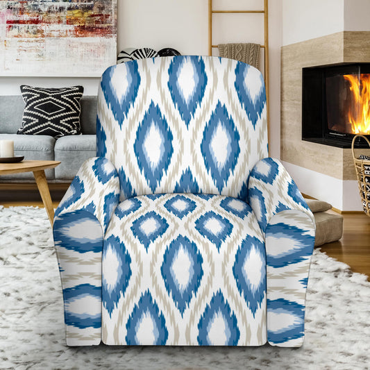 Ikat Pattern Print Design 02 Recliner Slipcover with Pocket