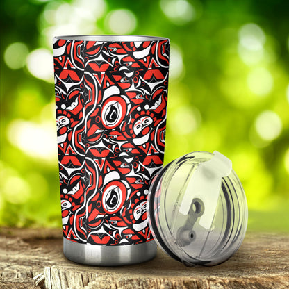 Native North American Themed Print Tumbler
