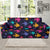 Angelfish Colorful Pattern Print Design 03 Sofa Slipcover