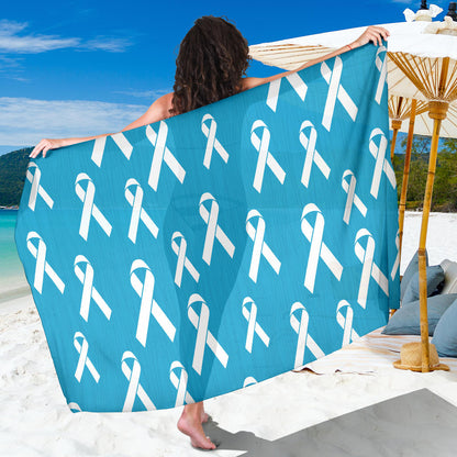 Liver cancer Pattern Print Design 01 Sarong Pareo Wrap