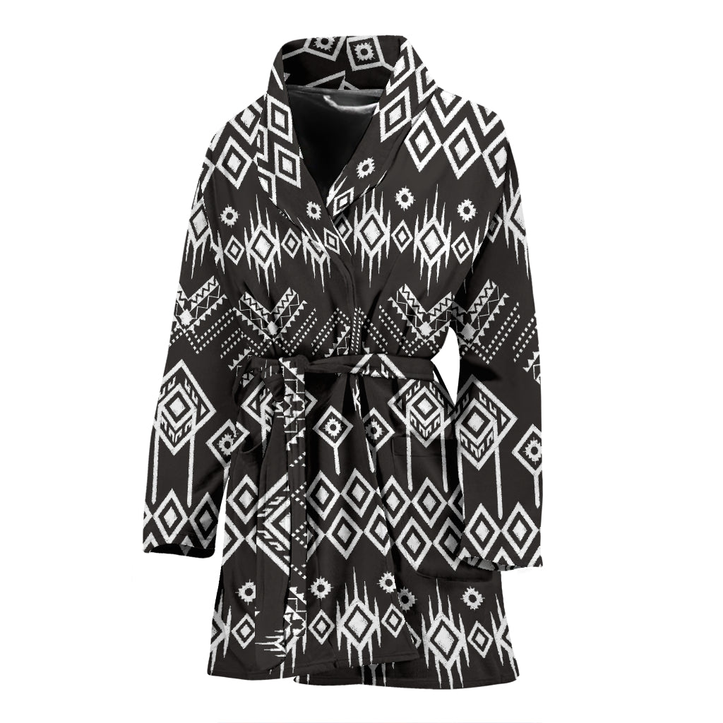 Tribal Pattern Print Design LKS304 Women Bathrobe