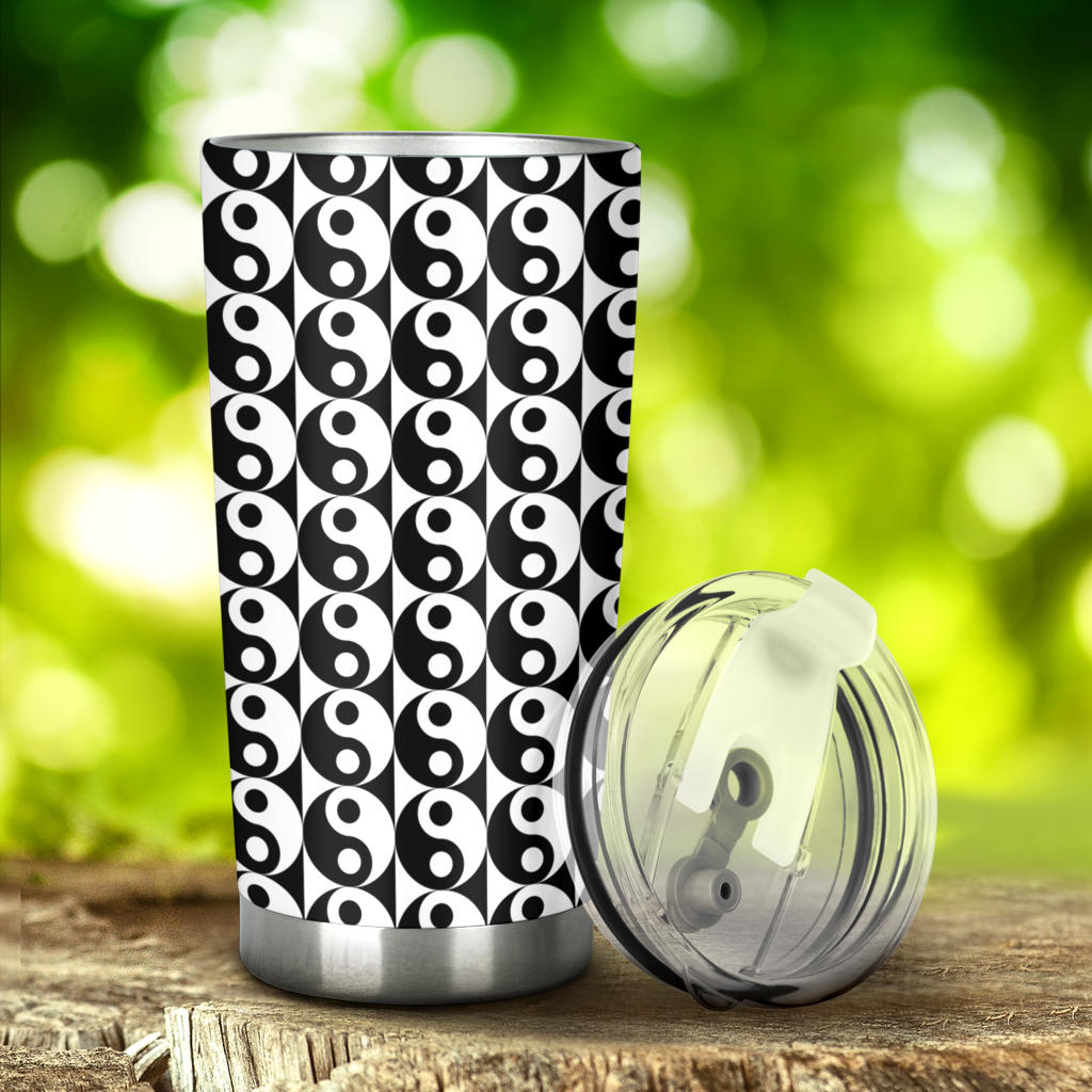 Yin Yang Classic Pattern Design Print Tumbler