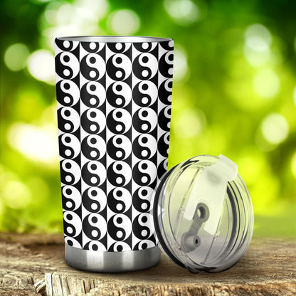 Yin Yang Classic Pattern Design Print Tumbler