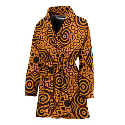 African Pattern Print Design 05 Women Bathrobe