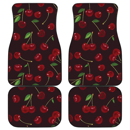 Cherry Fresh Pattern Car Floor Mats Front Back