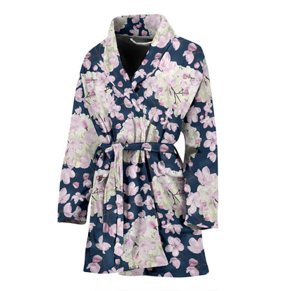 Sakura Print Design LKS305 Women Bathrobe