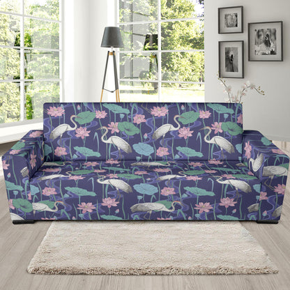 Water Lily Print Design LKS306 Sofa Slipcover