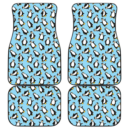 Penguin Happy Print Car Floor Mats Front Back