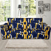 Cryptocurrency Chain Pattern Print Design 03 Sofa Slipcover