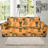 Hyena Pattern Print Design 01 Sofa Slipcover