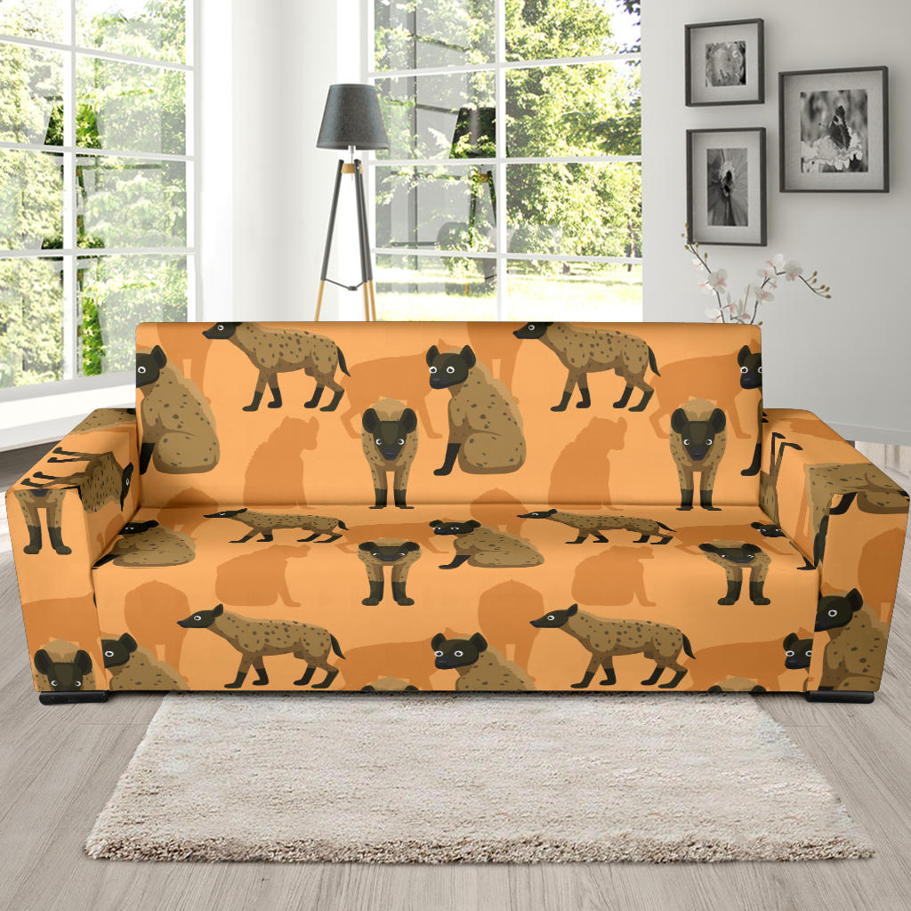 Hyena Pattern Print Design 01 Sofa Slipcover