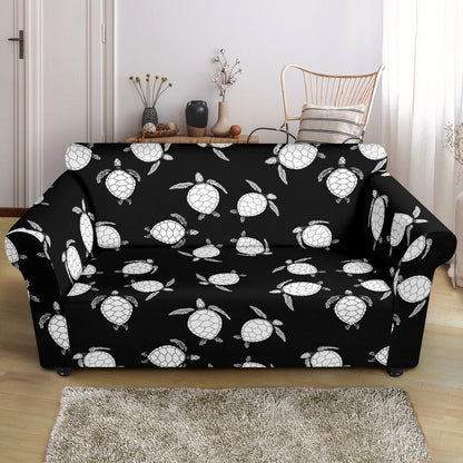 Sea Turtle Print Design LKS303 Loveseat Couch Slipcover