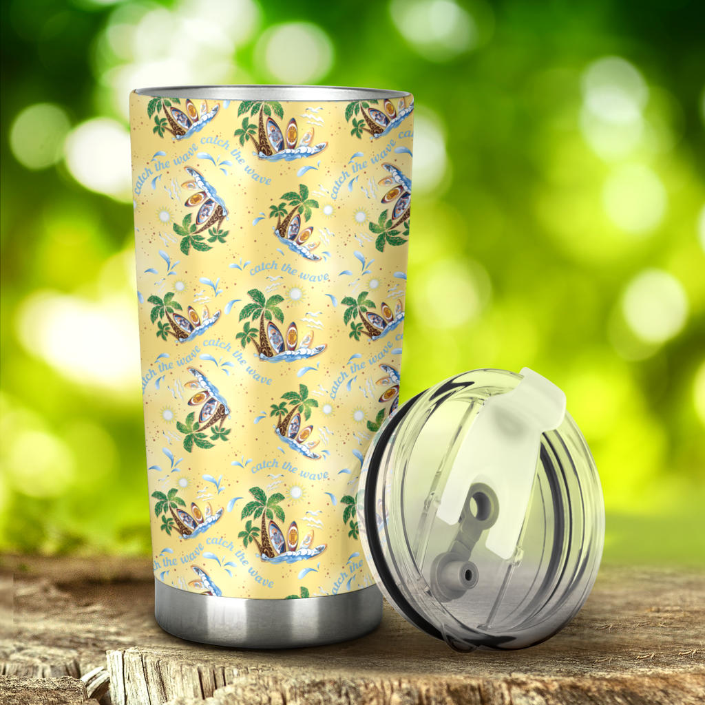Surf Catch the Wave Design Tumbler