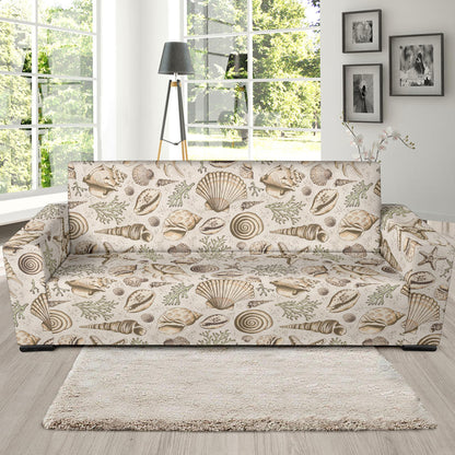 Seashell Print Design LKS304 Sofa Slipcover