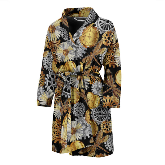 Steampunk Dragonfly Print Design LKS302 Men Bathrobe