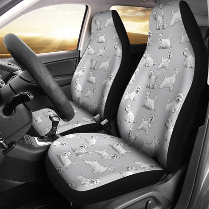 Scottish Terriers Print Design LKS3011 Car Seat Covers