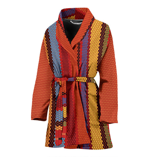 Mexican Pattern Print Design 05 Women Bathrobe