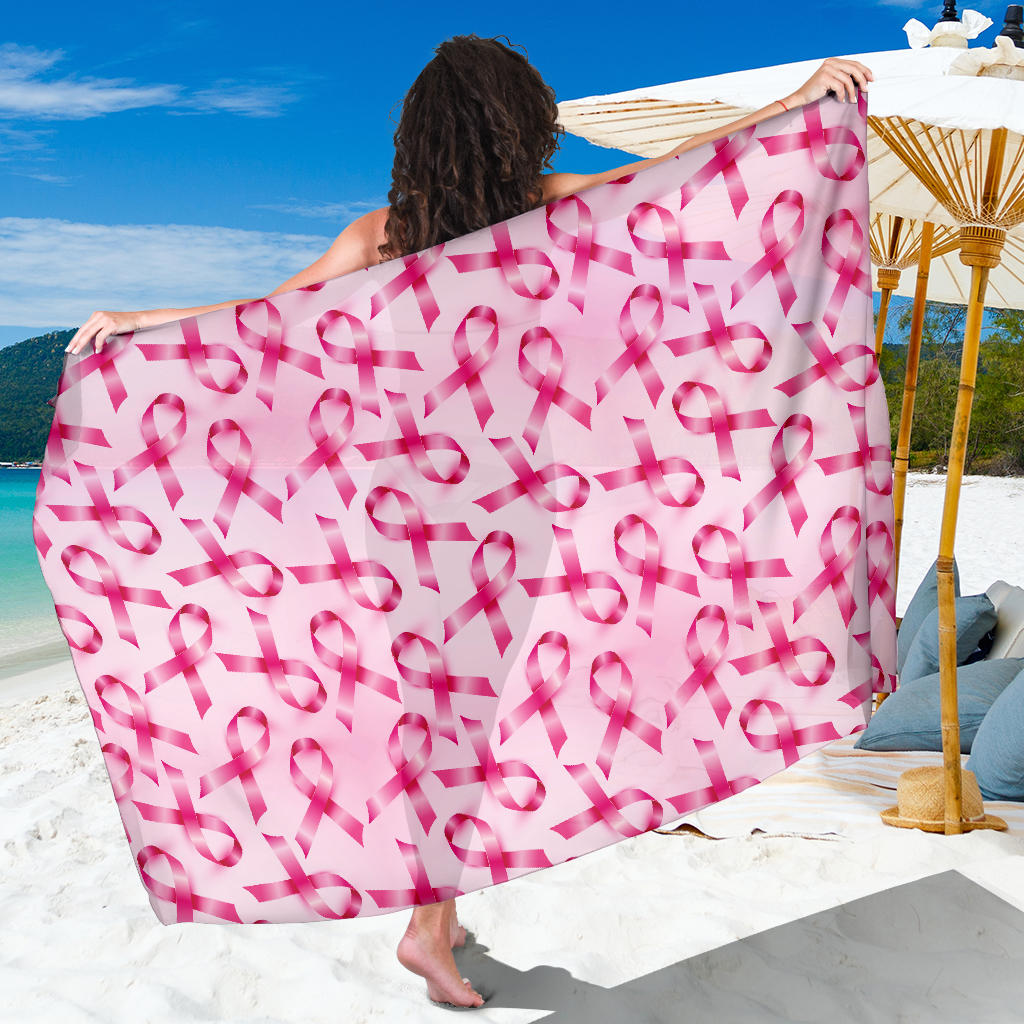 Breast cancer Pattern Print Design 04 Sarong Pareo Wrap