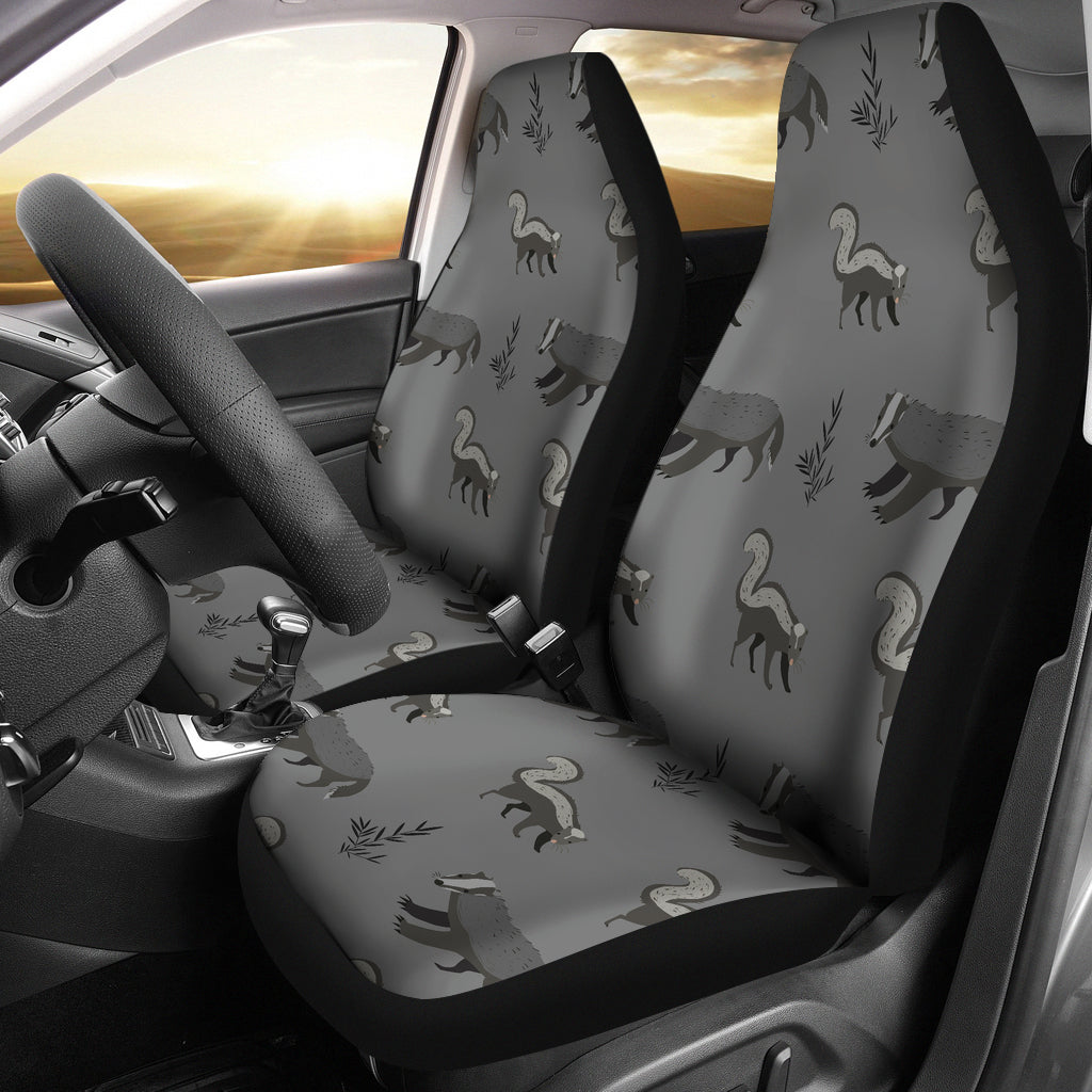 Skunk Print Design LKS301 Car Seat Covers
