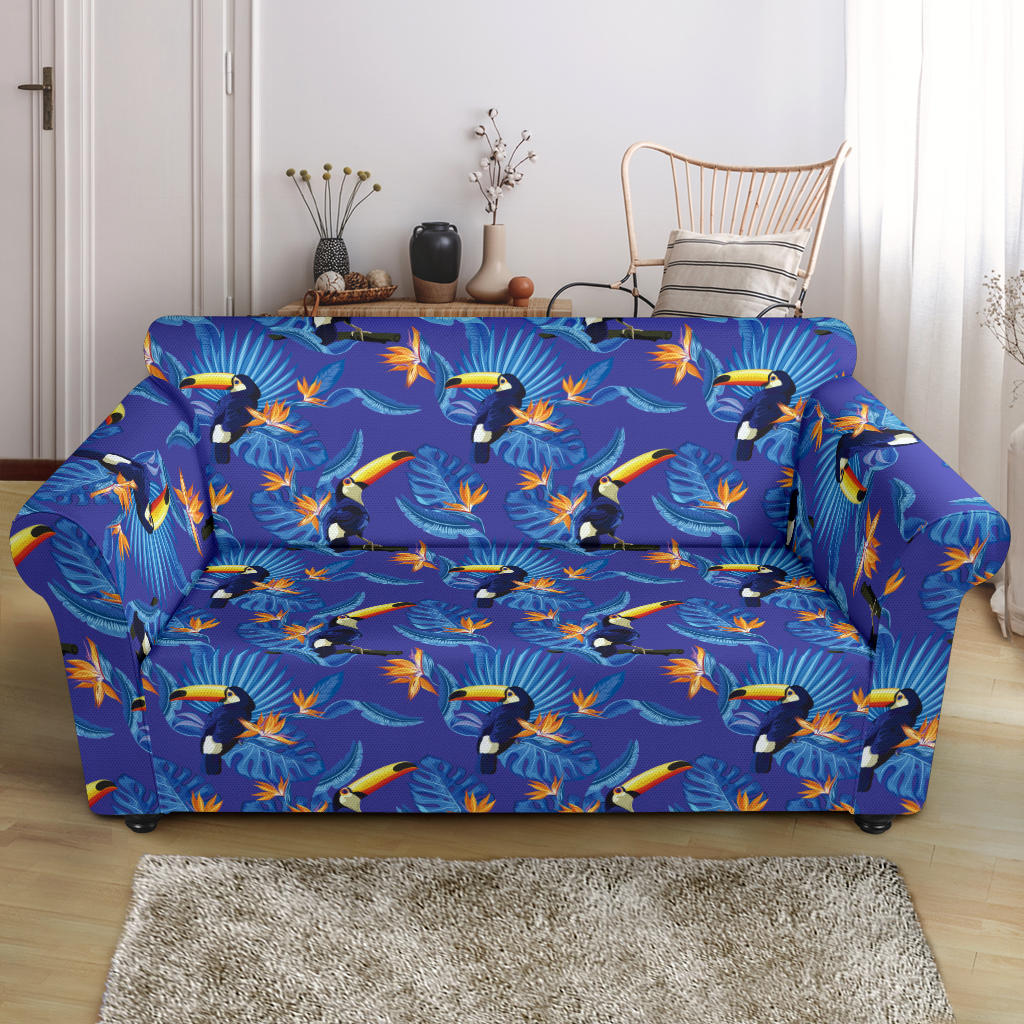Toucan Print Design LKS306 Loveseat Couch Slipcover