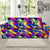 90s Colorful Pattern Print Design 1 Sofa Slipcover