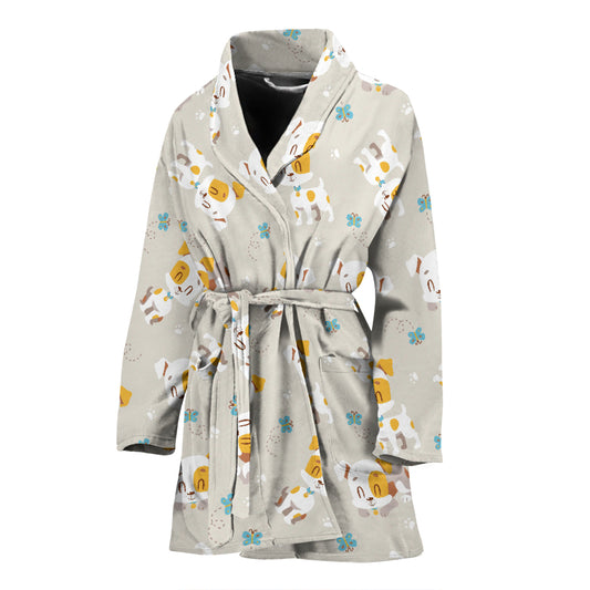 Russell Terriers Print Design LKS306 Women Bathrobe