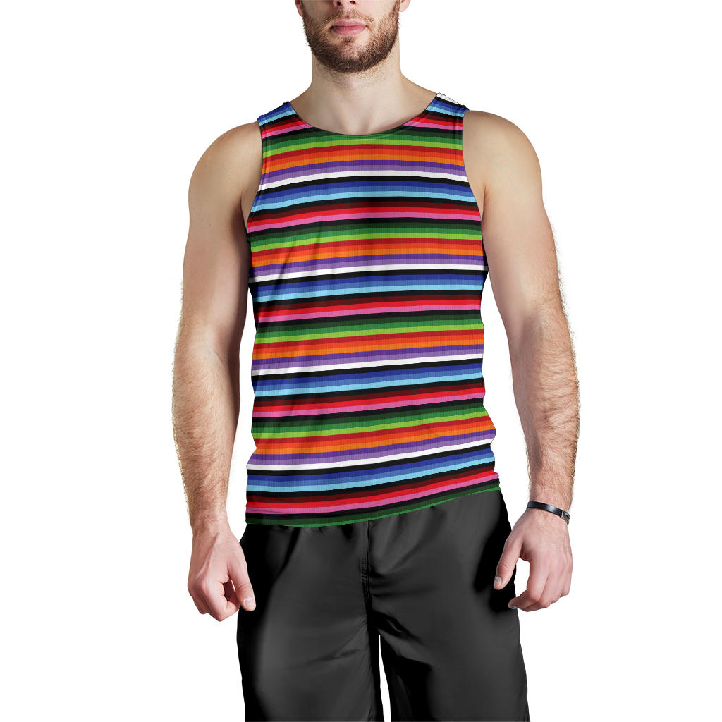 Serape Design Men Tank Top