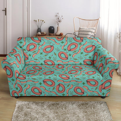 Sausage Print Design LKS303 Loveseat Couch Slipcover