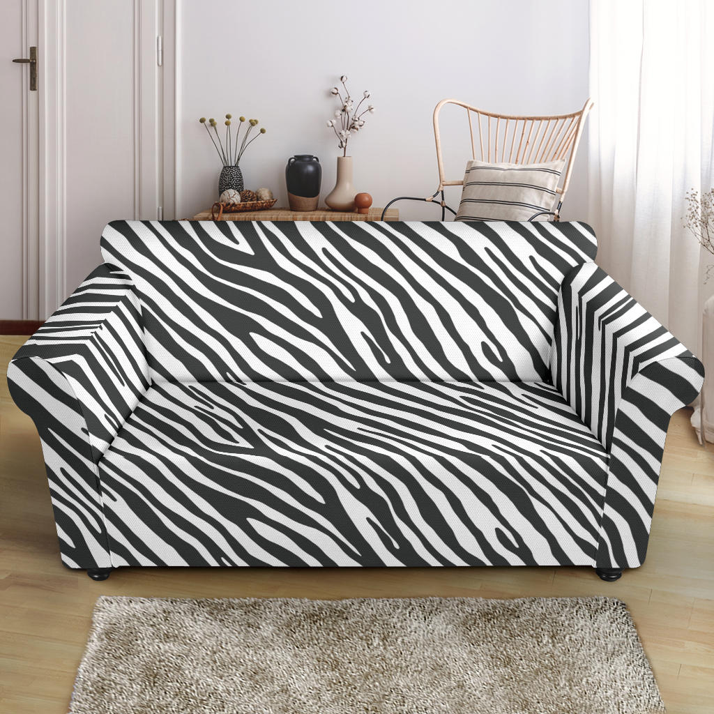 Zebra Classic Print Design LKS302 Loveseat Couch Slipcover