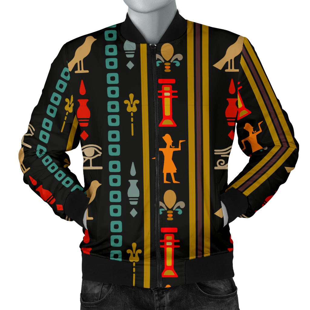 Eye of Horus Egypt Style Pattern Men Bomber Jacket