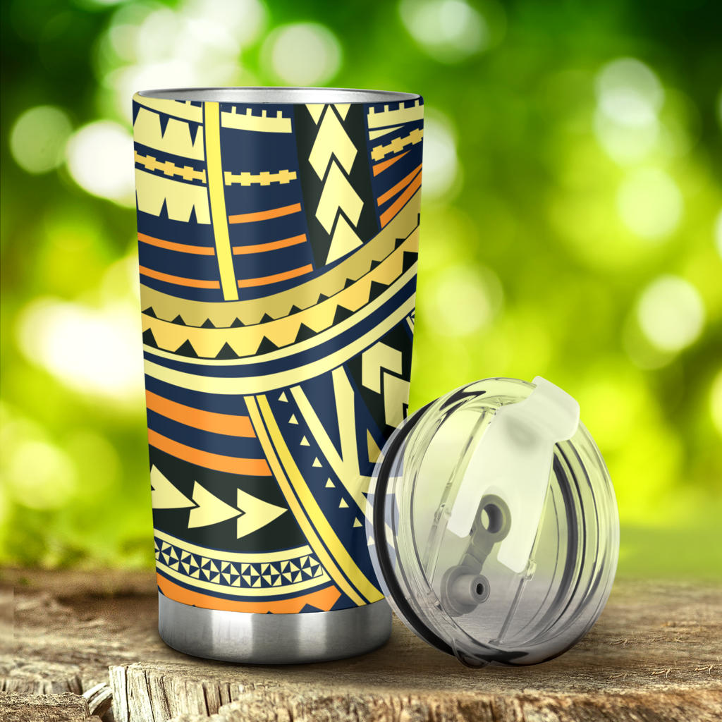 Polynesian Tattoo Print Tumbler