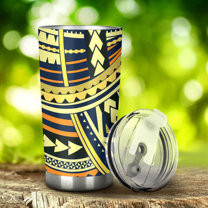 Polynesian Tattoo Print Tumbler