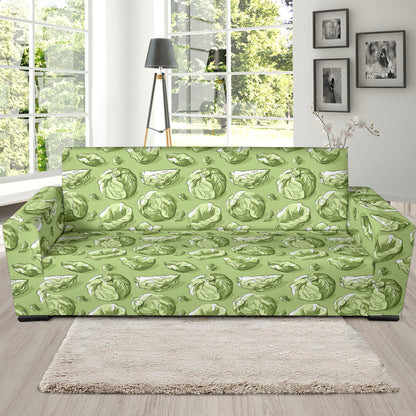 Brussels Sprouts Pattern Print Design 01 Sofa Slipcover