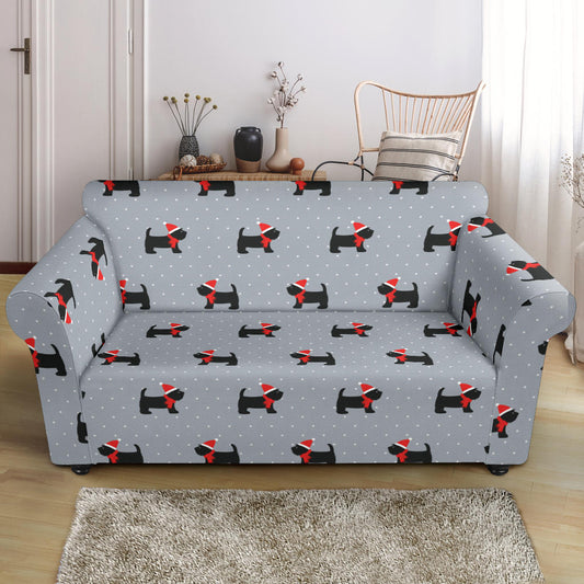 Scottish Terriers Print Design LKS301 Loveseat Couch Slipcover