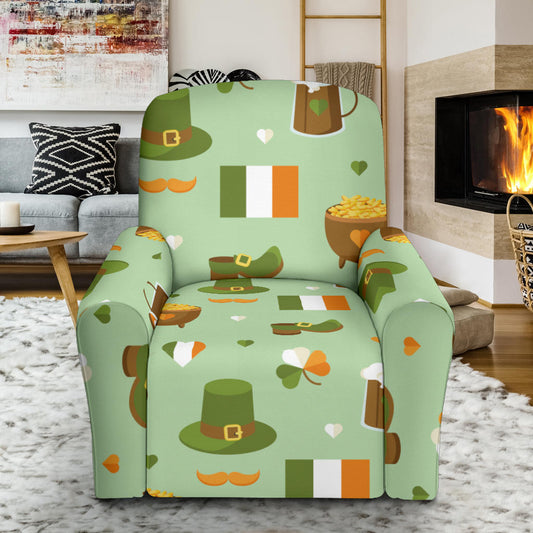 St Patricks Day Print Design LKS302 Recliner Slipcover with Pocket