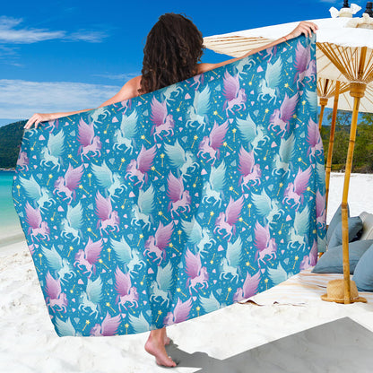 Pegasus Pattern Print Design 04 Sarong Pareo Wrap