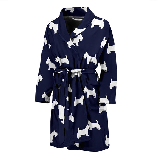 Scottish Terriers Print Design LKS3019 Men Bathrobe