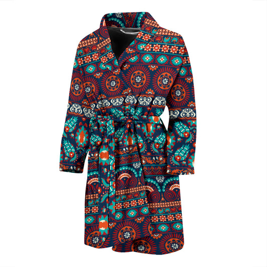 Suzani Print Design LKS302 Men Bathrobe