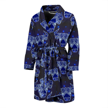 Taurus Print Design LKS302 Men Bathrobe