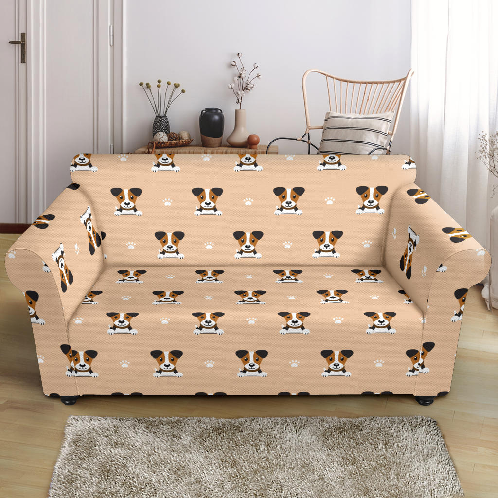 Russell Terriers Print Design LKS3011 Loveseat Couch Slipcover